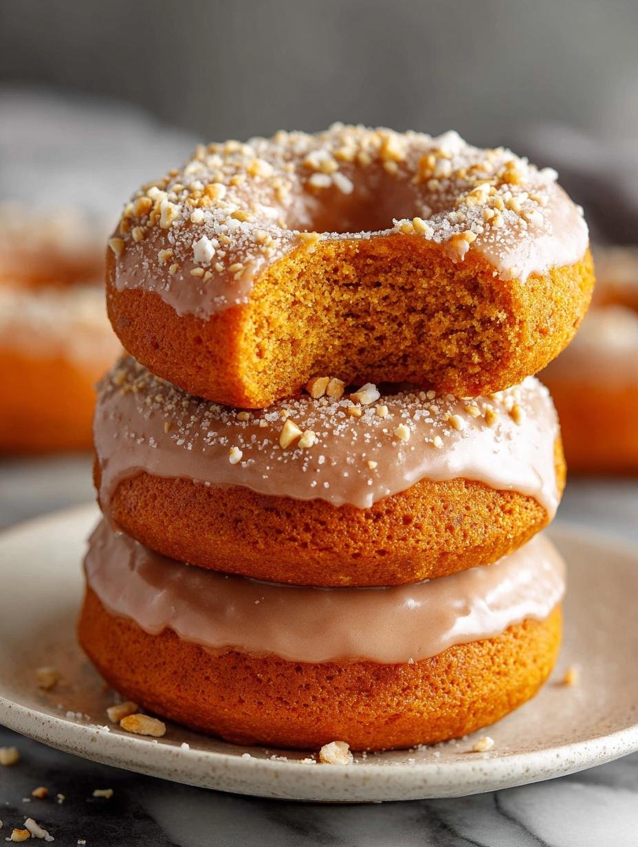 Gluten Free Pumpkin Donuts: 12 Irresistible Recipes 2 Irresistible gluten free pumpkin donuts fresh from the oven on a cooling rack