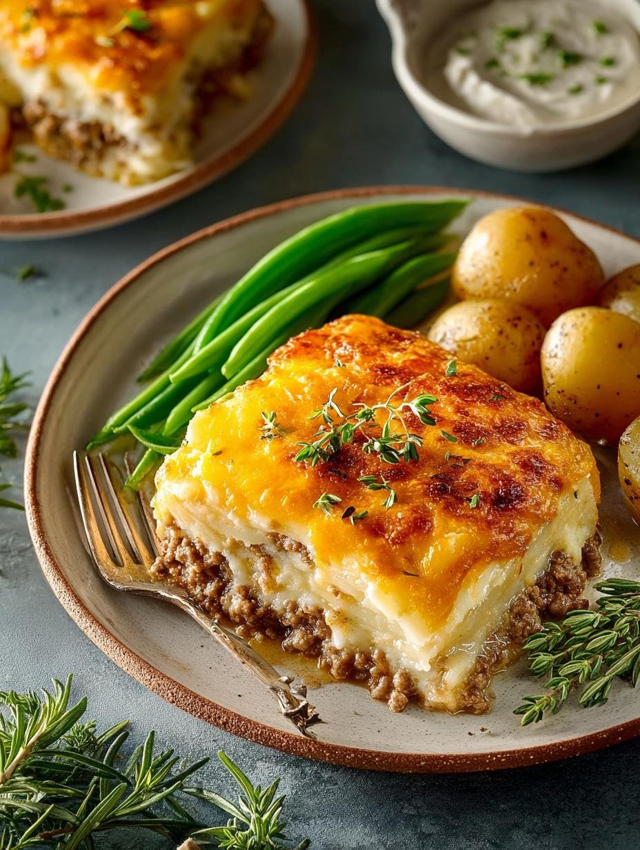 Hearty Ground Beef and Potato Casserole Recipe for Dinner - Hearty Ground Beef and Potato Casserole Recipe - main visual representation