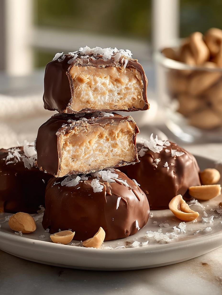 High Protein Frozen Peanut Butter Greek Yogurt Bites