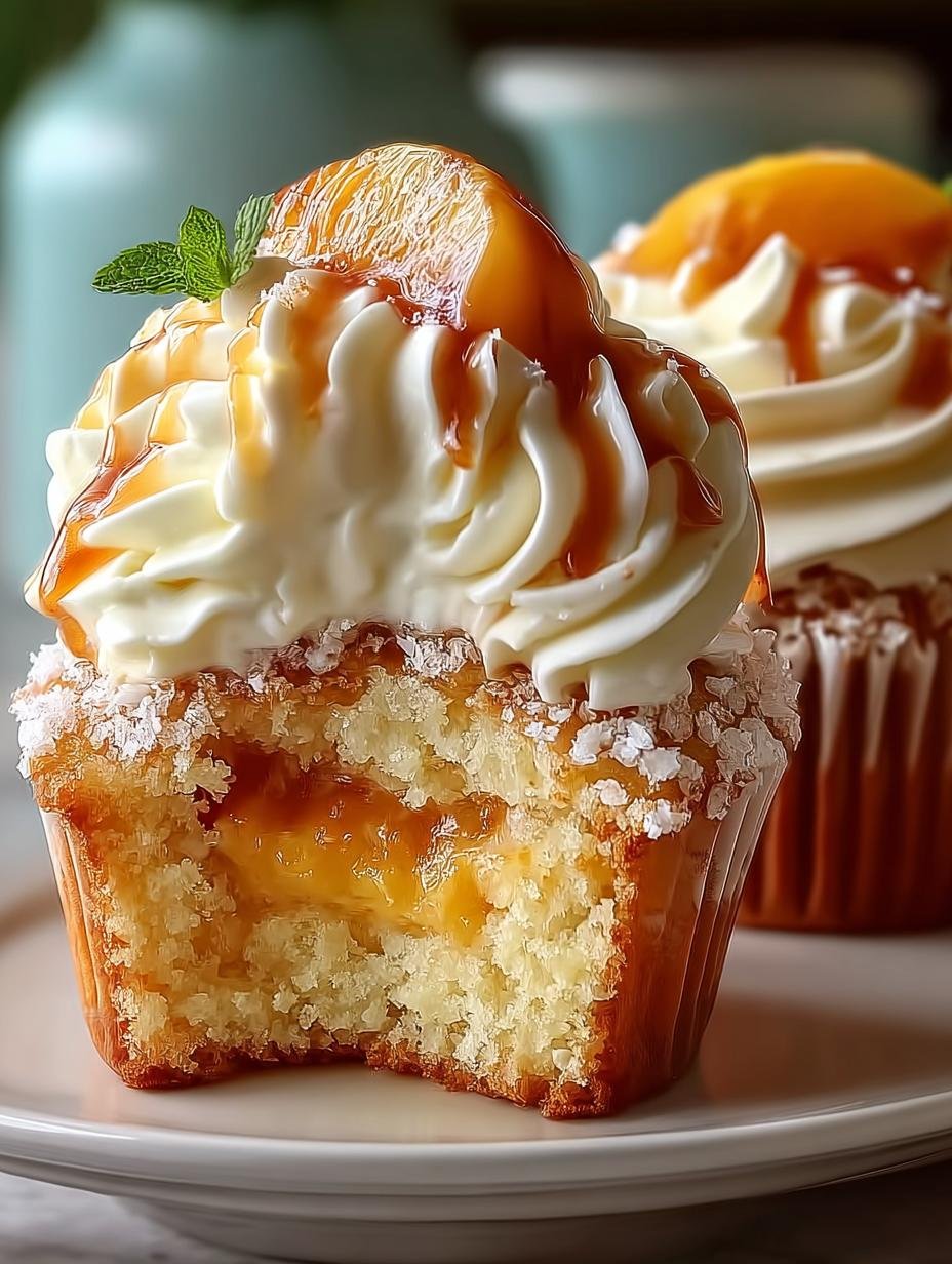 Delicious Honey Peach Cupcakes Recipe to Savor - Honey Peach Cupcakes - main visual representation