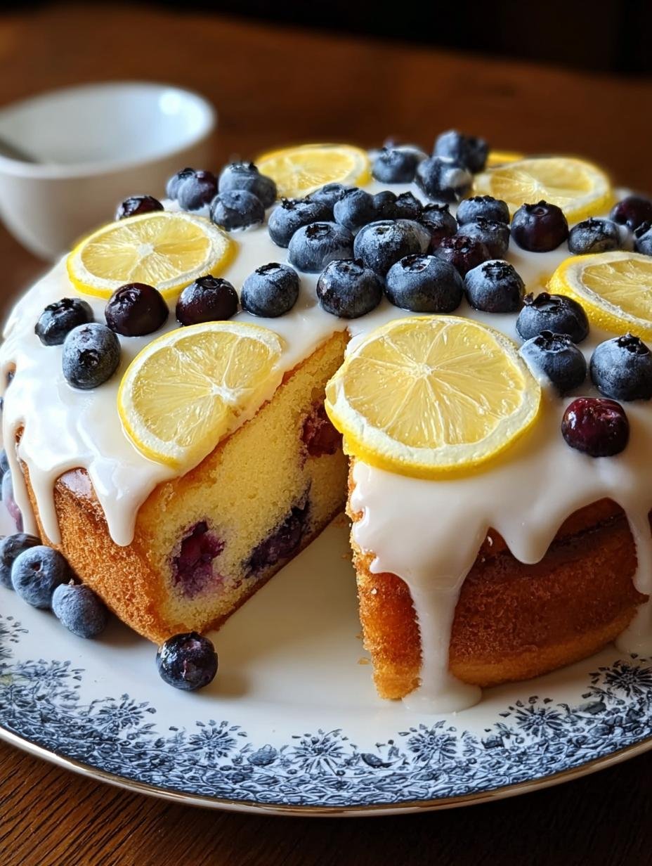 Lemon Blueberry Yogurt Cake