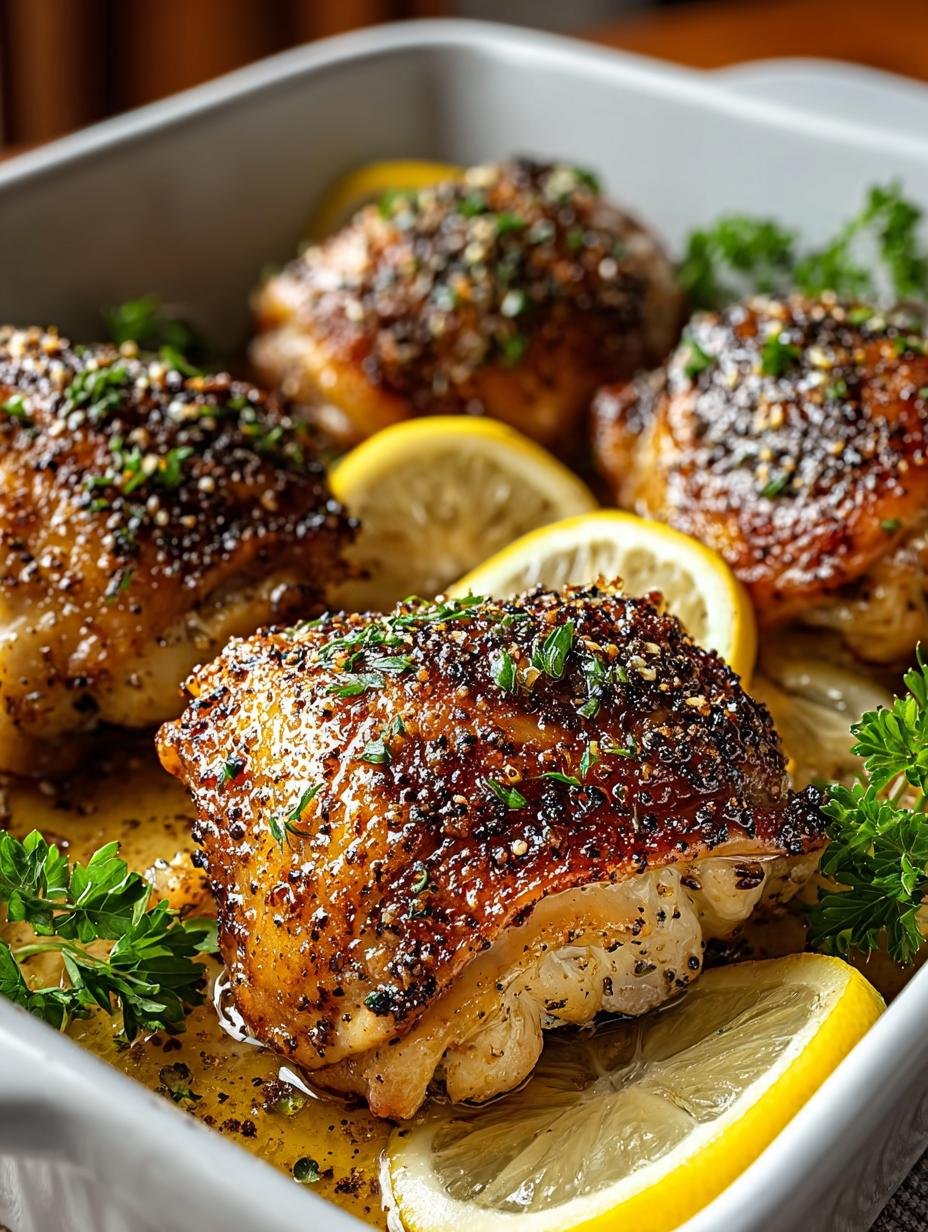 Lemon Pepper Chicken Thighs