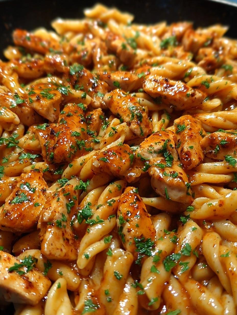 One Pot Bold Honey Chicken Pasta - Creamy and Delicious