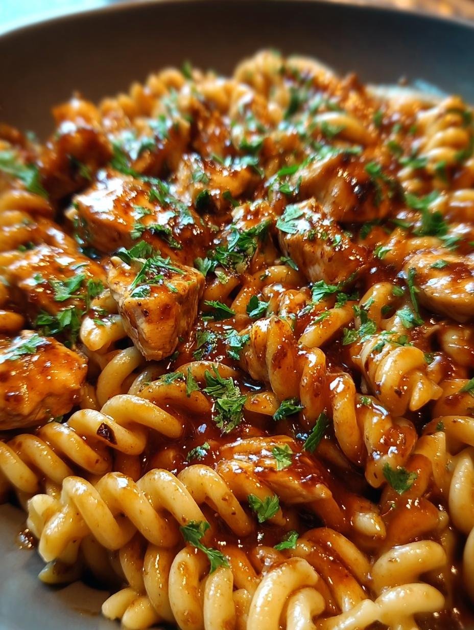 One Pot Bold Honey Chicken Pasta - Serving Suggestion