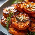 Roasted Sweet Potato Rounds with Honey & Feta Delight 4 Roasted Sweet Potato Rounds