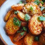 Romesco Crispy Parm Potatoes
