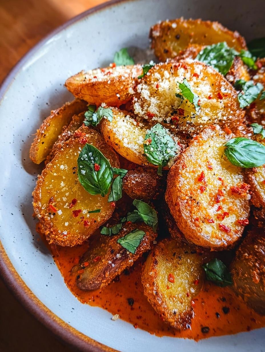 Unreal Romesco Crispy Parm Potatoes: 1 Amazing Dish