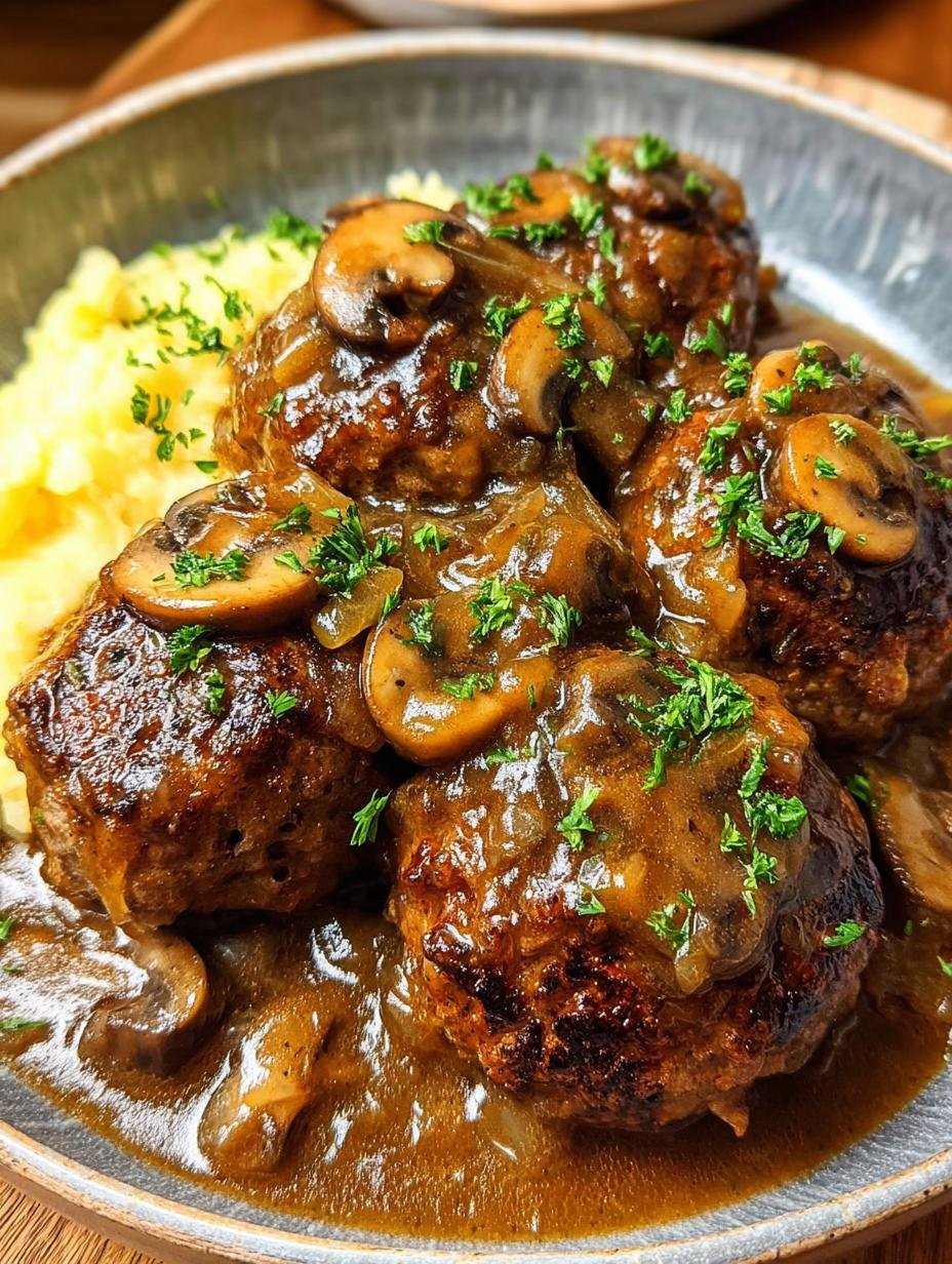 Irresistible 1-Hour Salisbury Steak Meatballs - Salisbury Steak Meatballs - additional detail