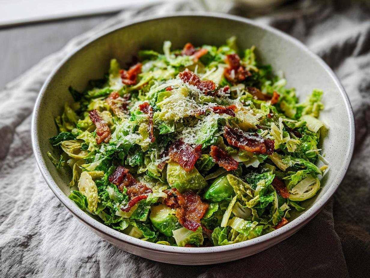 Shredded Brussels Sprouts Salad