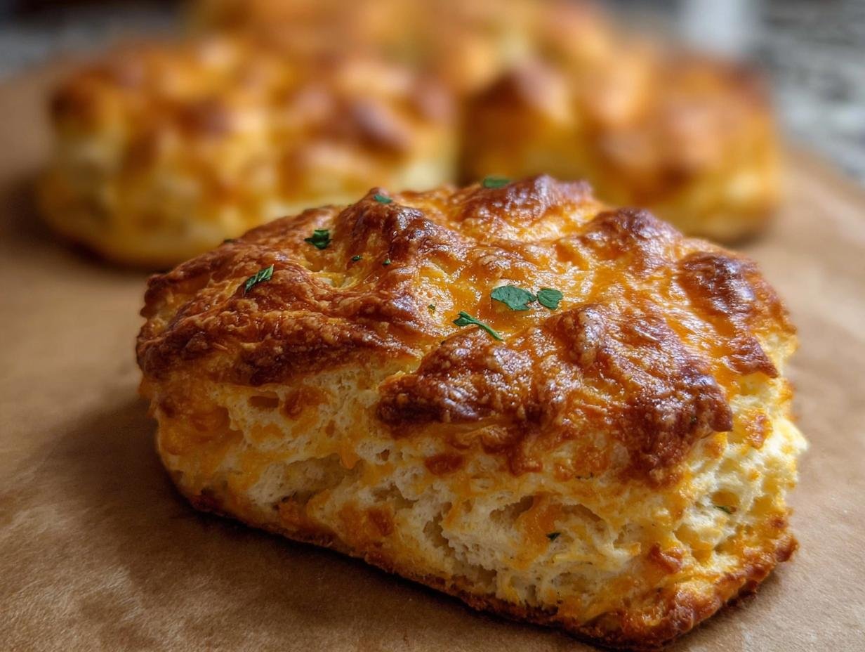 Smoked Cheddar Sour Cream Biscuits: Divine Flavor - Smoked Cheddar Sour Cream - additional detail