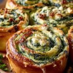 Spinach Artichoke Swirls, Easy Appetizer, Delightful Snack