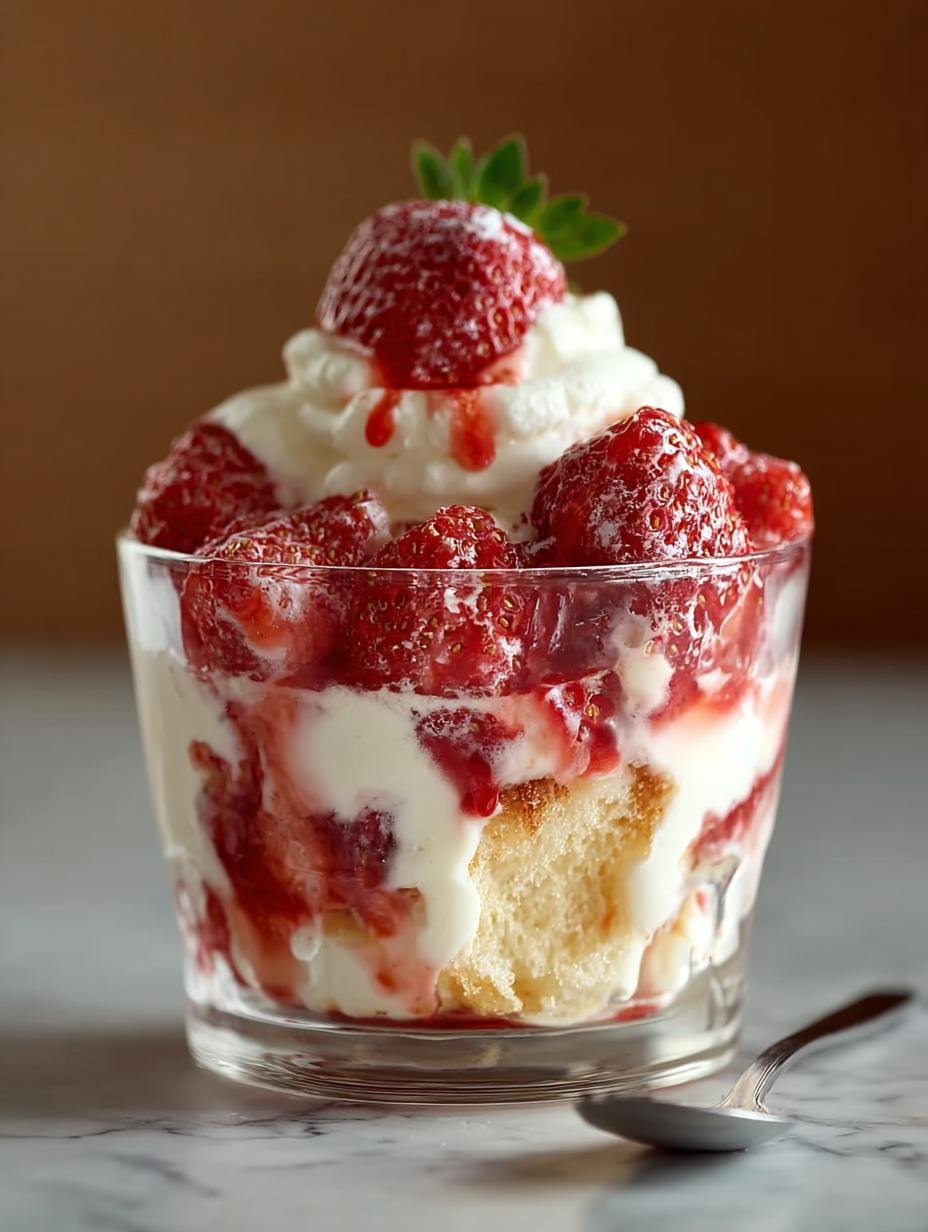 Strawberry Shortcake Pudding