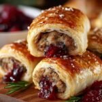 Turkey Cranberry Sausage Rolls