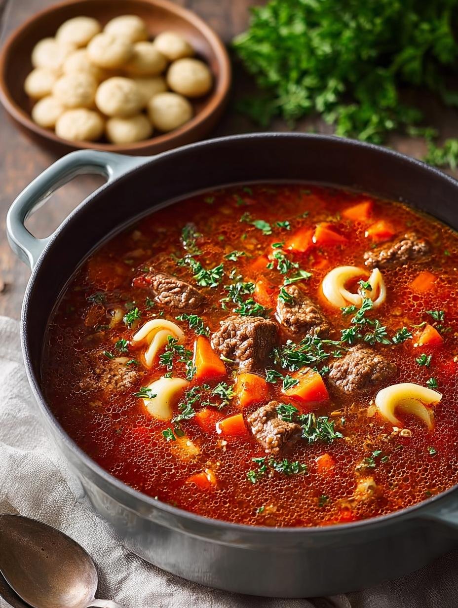Delicious Beef Goulash Soup Recipe for Cozy Nights - Beef Goulash Soup Recipe - main visual representation