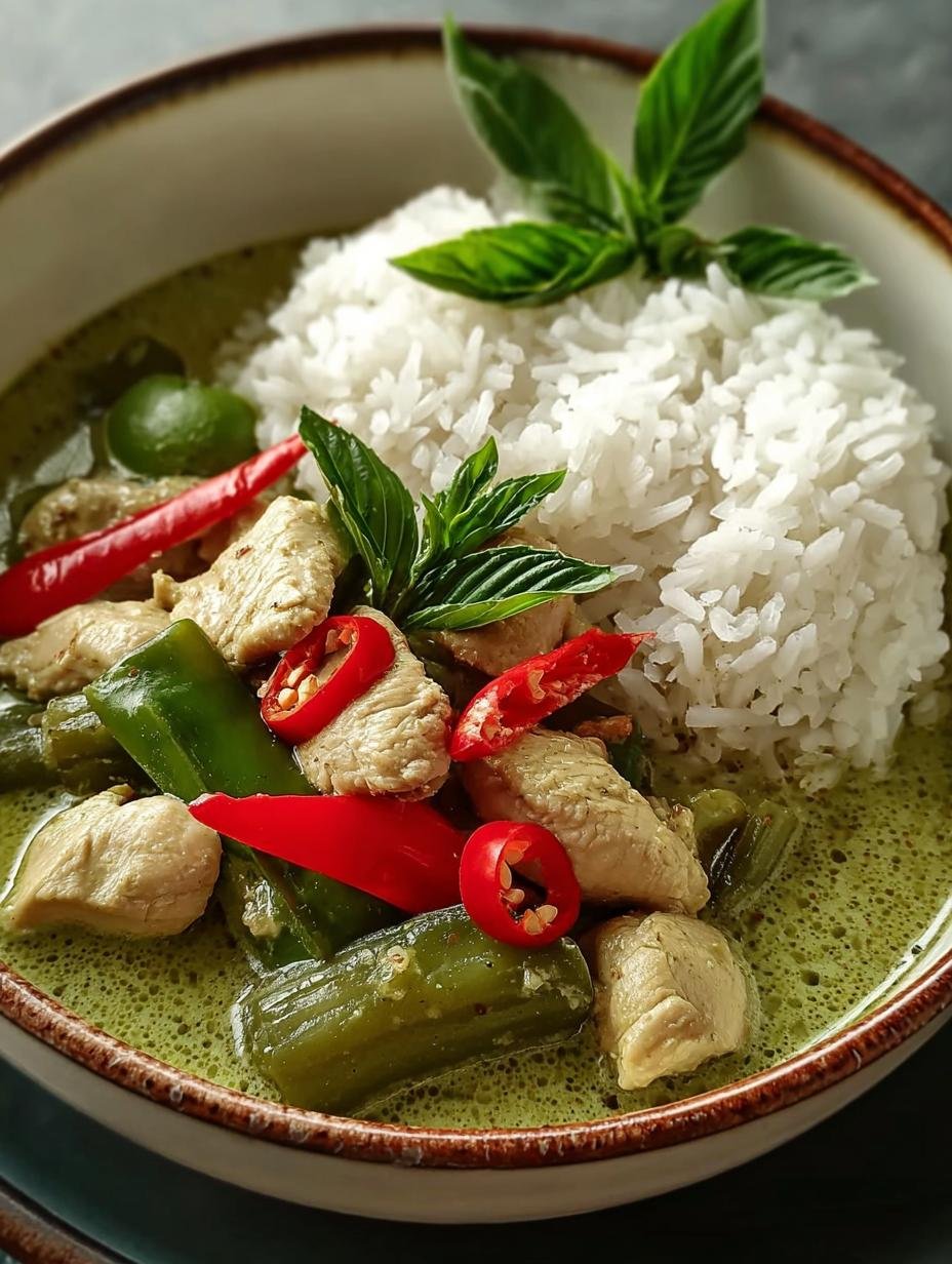 Chicken Green Curry Recipe: 10-Minute Flavor Explosion 2 Chicken Green Curry Recipe: 10-Minute Flavor Explosion - Chicken Green Curry Recipe - main visual representation