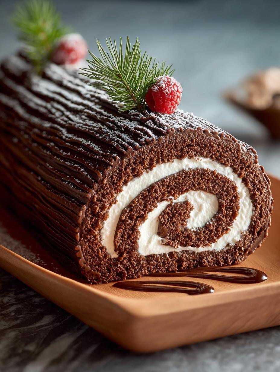 Decadent Chocolate Yule Log Recipe for Festive Celebrations - Chocolate Yule Log Recipe - main visual representation