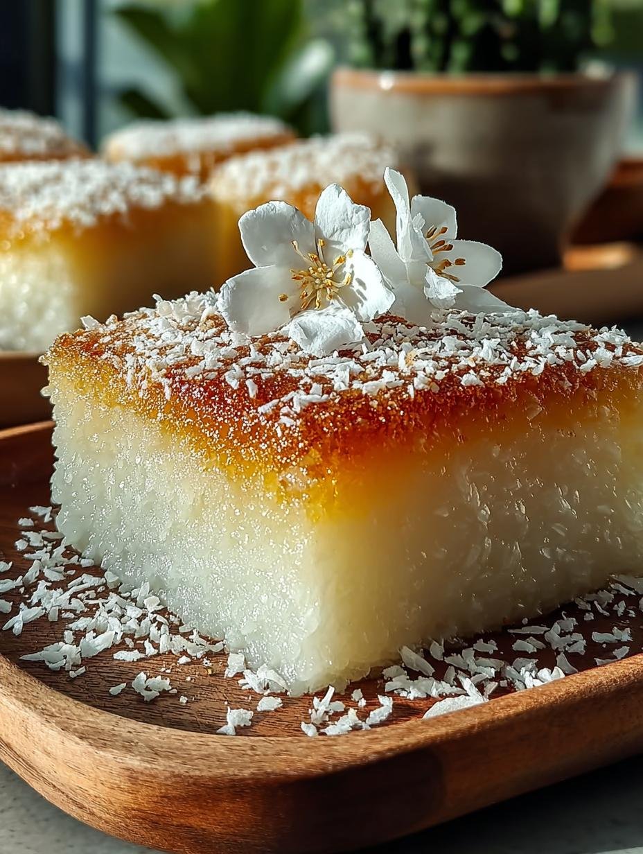 Coconut Mochi Cake: 7 Reasons to Love This Chewy Delight - Coconut Mochi Cake - additional detail