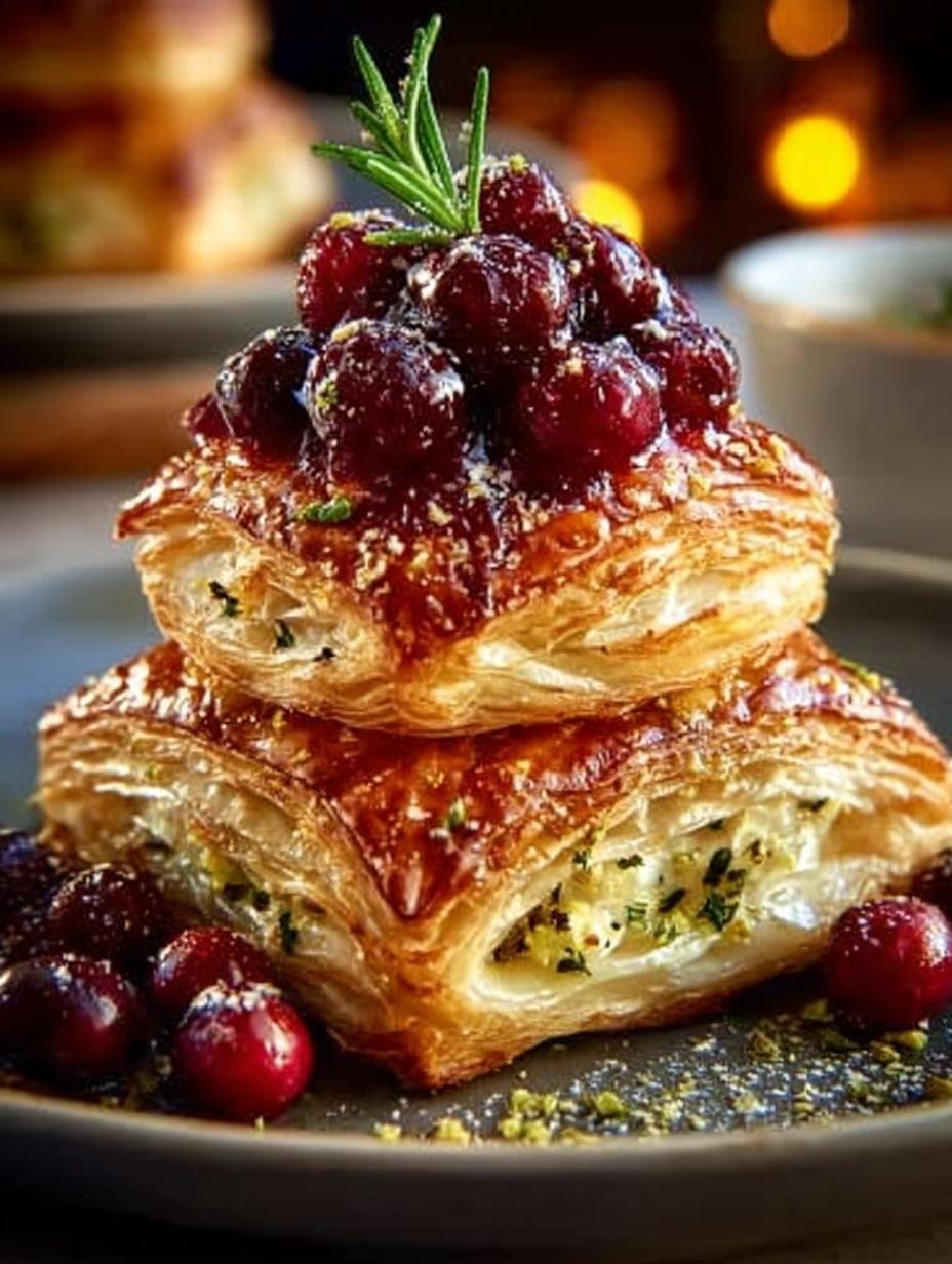 Cranberry Camembert Puff Pastry: 7 Festive Treats - Cranberry Camembert Puff Pastry - main visual representation