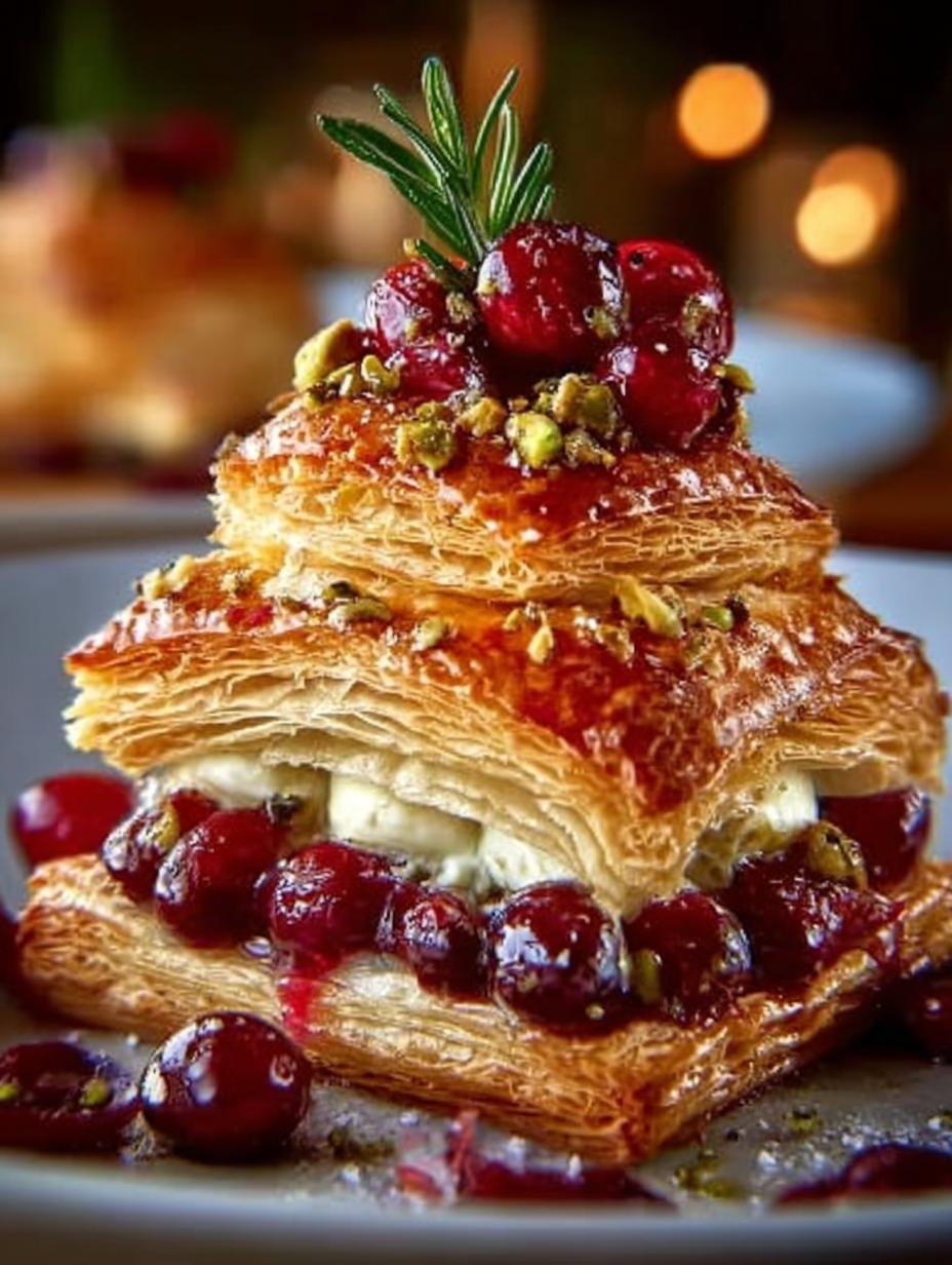 Cranberry Camembert Puff Pastry