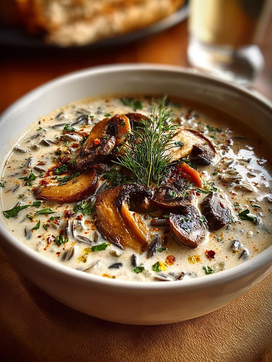 Creamy Wild Rice & Mushroom Soup: A Cozy Comfort Food