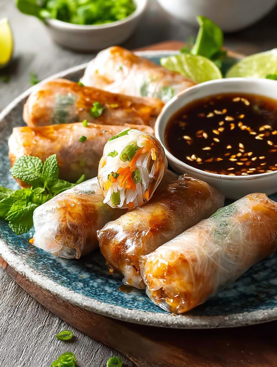 Crispy Air Fryer Rice Paper Rolls: A Quick Delight - Crispy Air Fryer Rice Paper Rolls - main visual representation