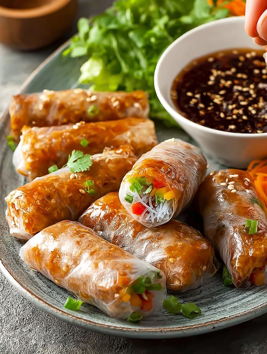 Crispy Air Fryer Rice Paper Rolls