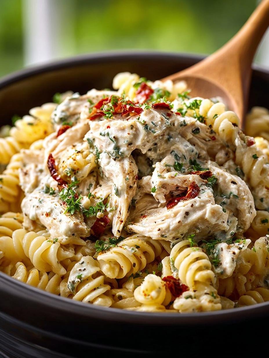 Crockpot Chicken Pasta: 6 Creamy Garlic Delights for Dinner 3 Crockpot Chicken Pasta: 6 Creamy Garlic Delights for Dinner - Crockpot Chicken Pasta, Parmesan Garlic Pasta, Easy Chicken Recipe, Slow Cooker Pasta - additional detail