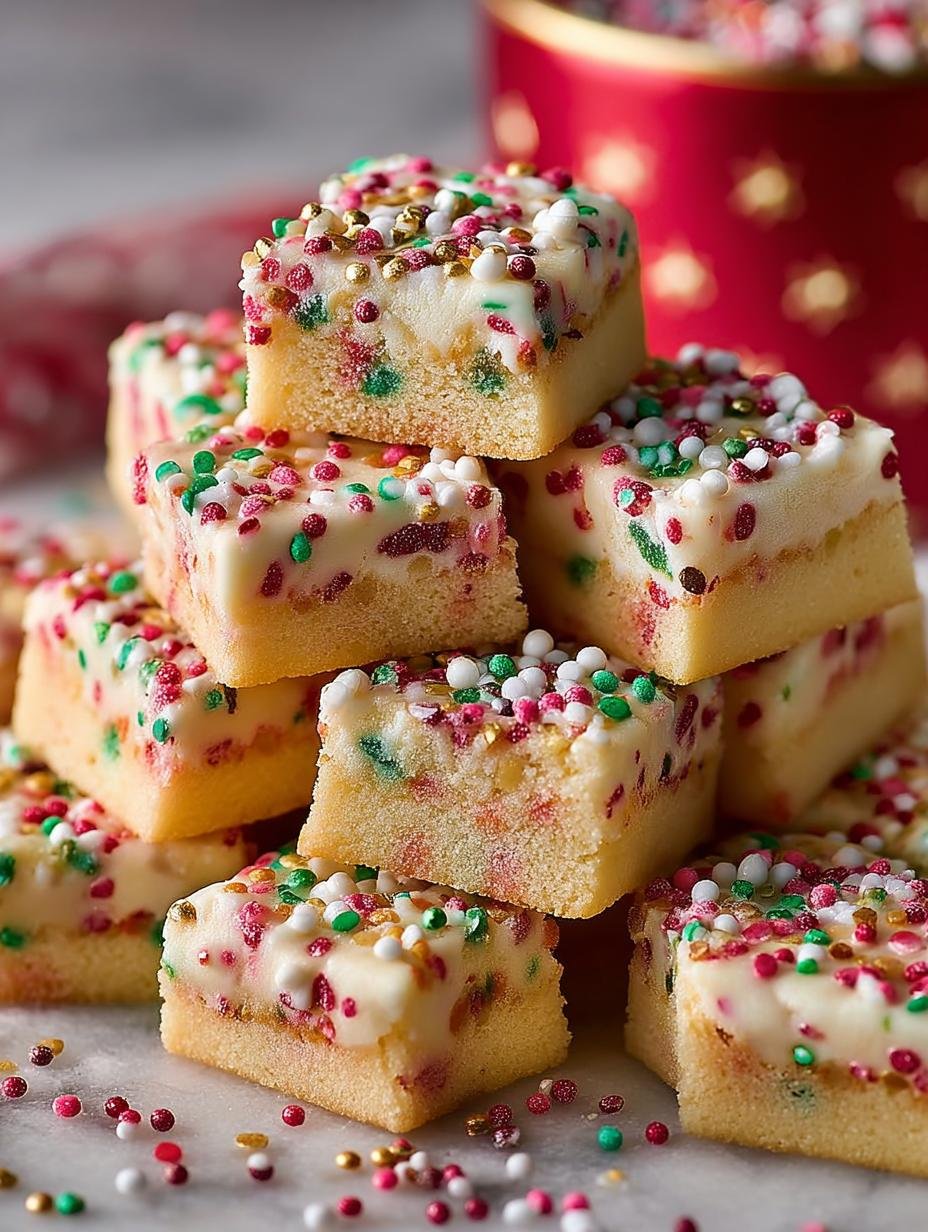 Funfetti Shortbread Bites