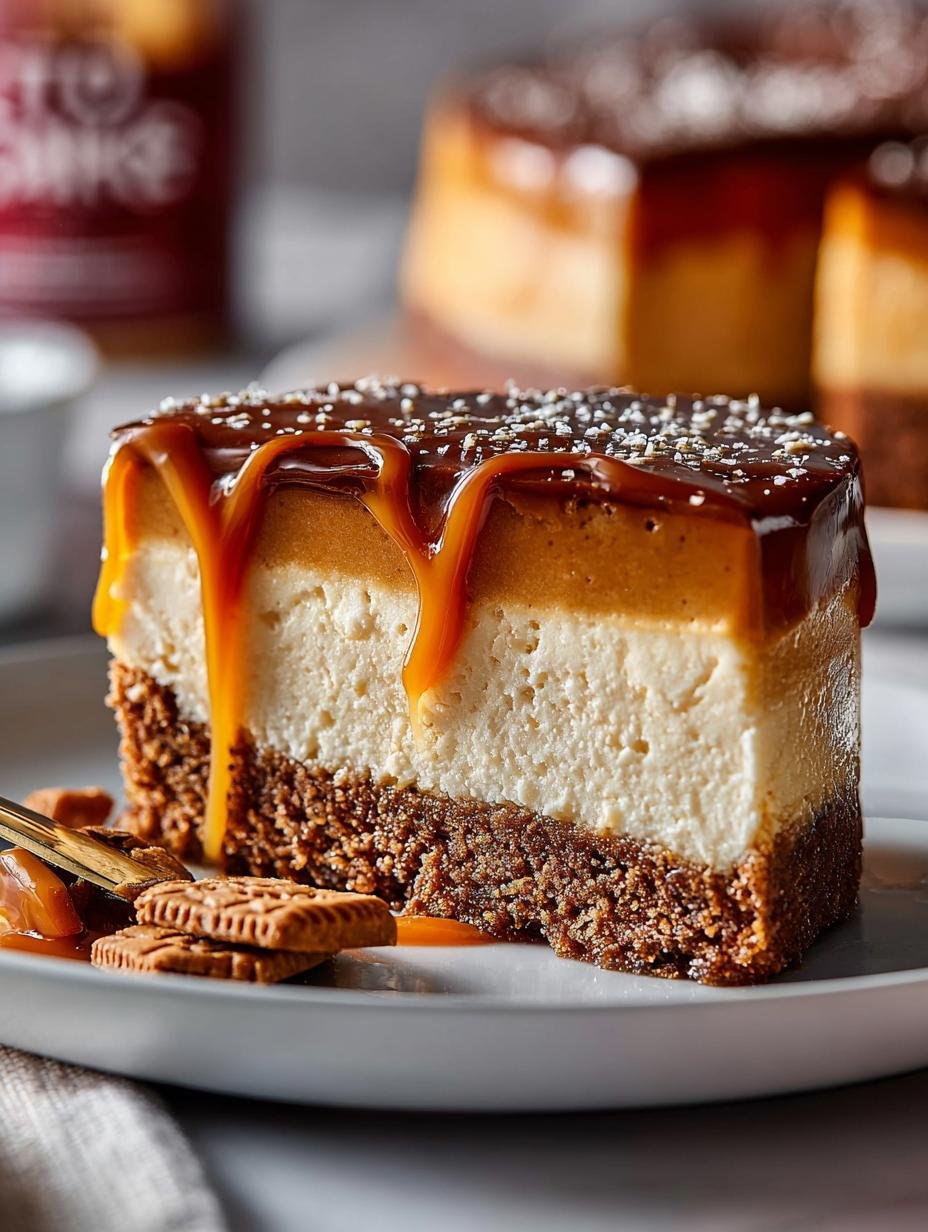 Gingerbread Cheesecake with Salted Caramel Recipe Delight - Gingerbread Cheesecake with Salted Caramel Recipe - additional detail