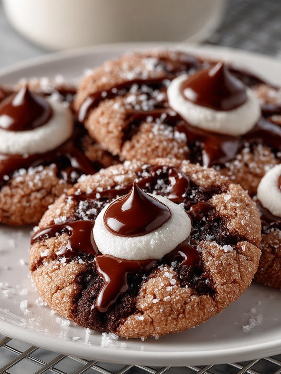 Hot Cocoa Cookie Blossoms: 24 Chocolatey Delights - Hot Cocoa Cookie Blossoms - additional detail