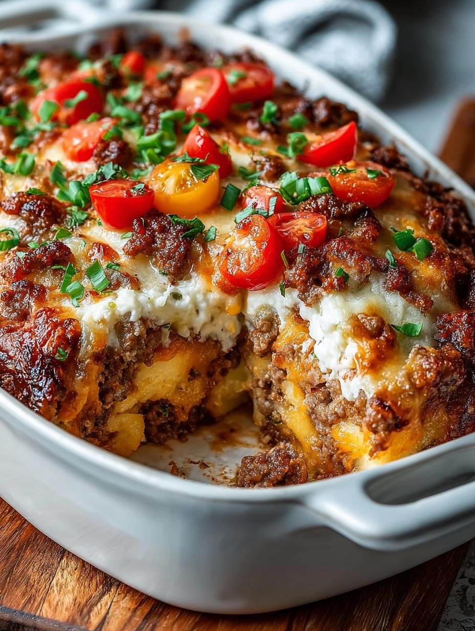 Irresistible Hamburger Casserole That's Comfort Food Bliss - Irresistible Hamburger Casserole That's Comfort Food Bliss - additional detail