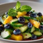 Mango Cucumber Salad with Blueberries and Avocado