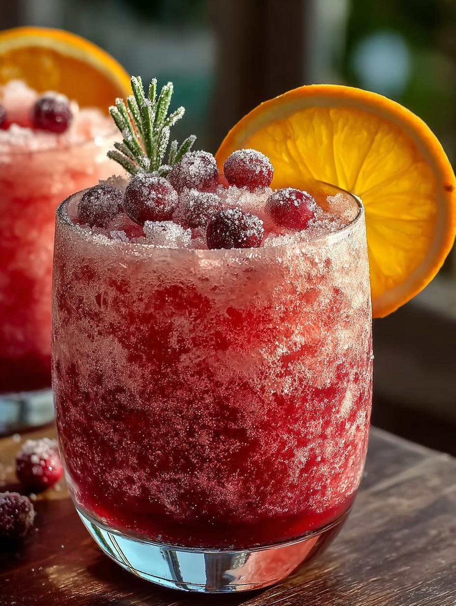 Non-Alcoholic Christmas Slush Mocktail