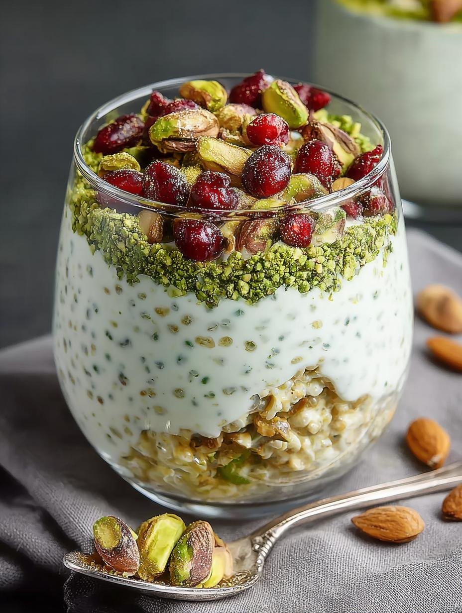Delicious Pistachio Overnight Oats for a Healthy Start - Pistachio Overnight Oats - main visual representation