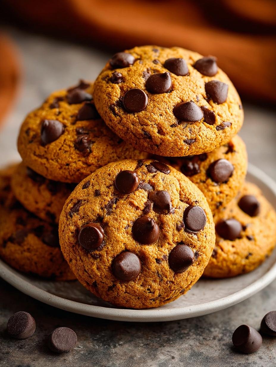 Delicious Pumpkin Chocolate Chip Cookies Recipe - Pumpkin Chocolate Chip Cookies - main visual representation
