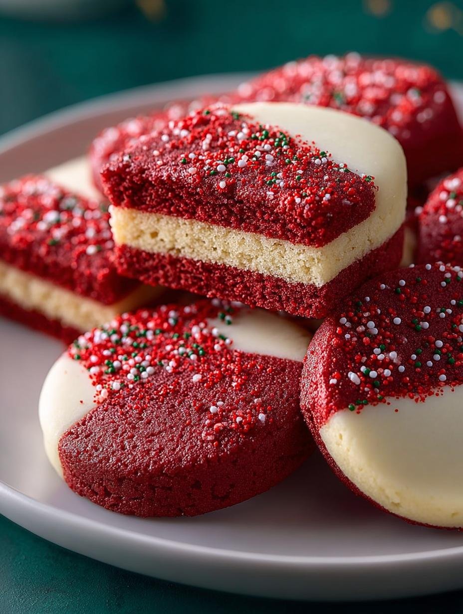 Red Velvet Shortbread Cookies Recipe