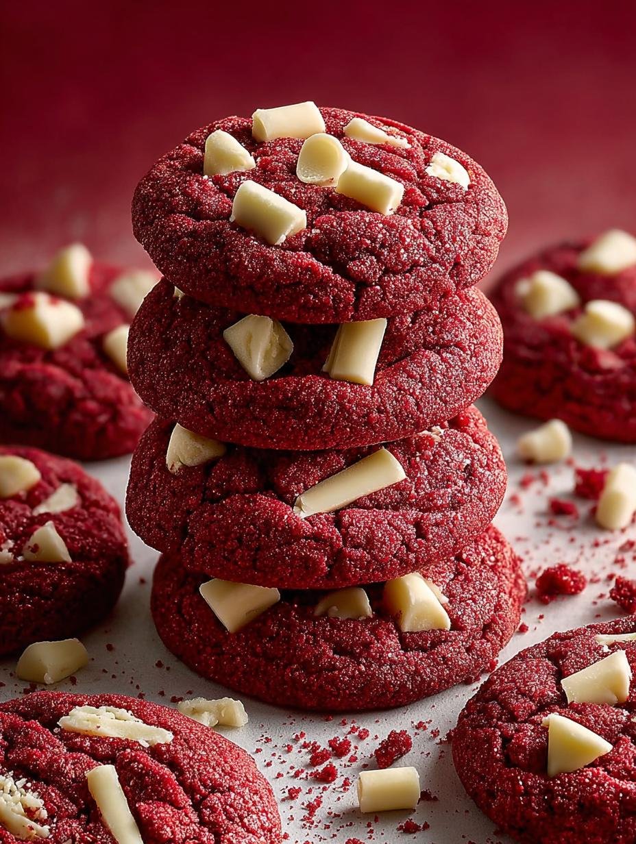 Red Velvet White Chocolate Cookies Recipe for a Festive Treat