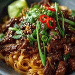Sticky Hoisin Beef Noodles