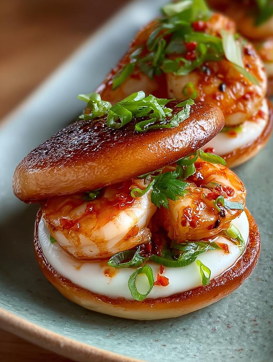 Irresistible air fried prawn bao served with dipping sauce