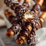 Caramel Chocolate Pretzel Rods Recipe