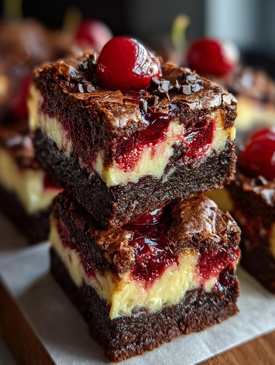 Delicious Cherry Cheesecake Brownies Recipe to Indulge - Cherry Cheesecake Brownies Recipe - additional detail