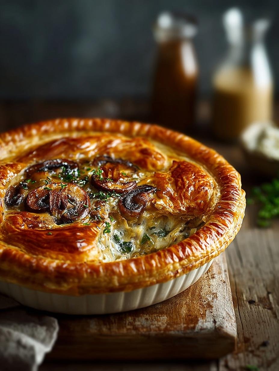 Savory Chicken Leek Mushroom Pie: 10 Delicious Steps - Chicken Leek Mushroom Pie - main visual representation