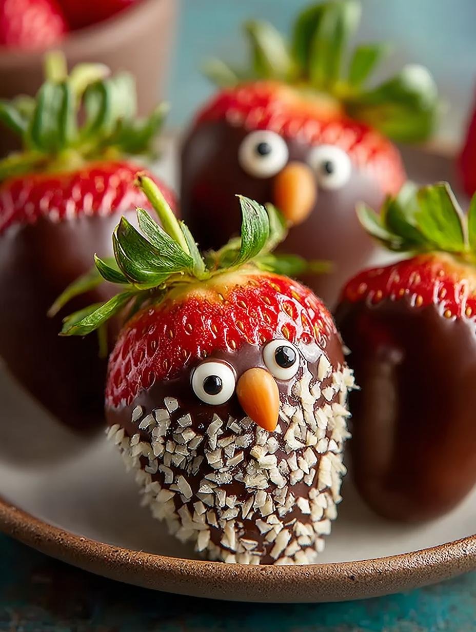 Irresistible chocolate covered strawberries ready to indulge on a dessert table