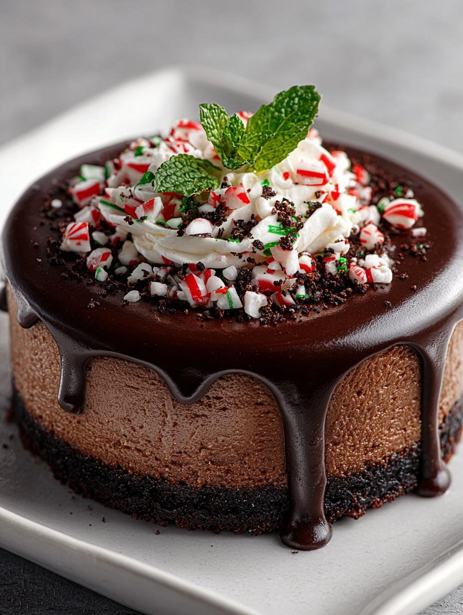 Delicious Chocolate Peppermint Cheesecake Recipe
