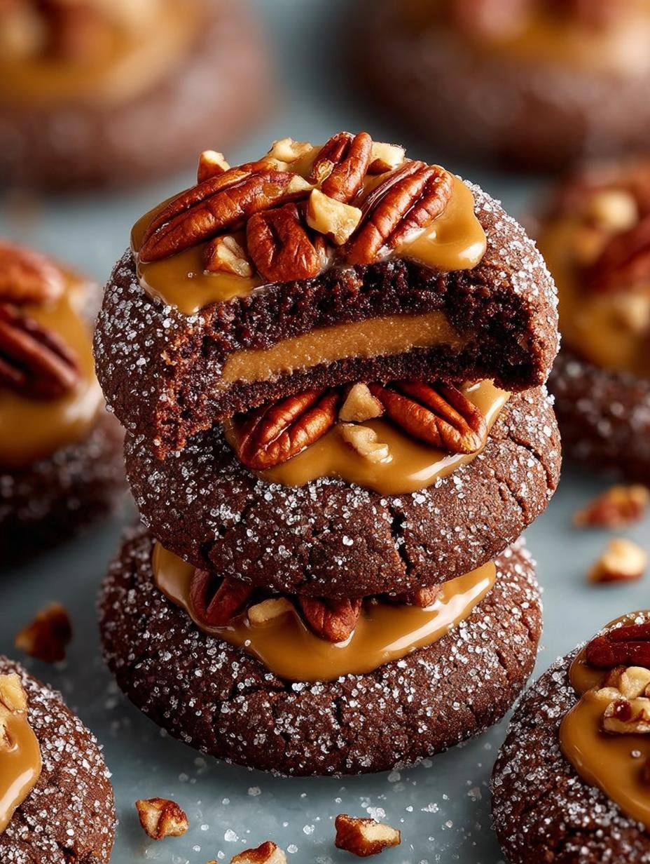 Delicious Chocolate Turtle Cookies Recipe to Savor