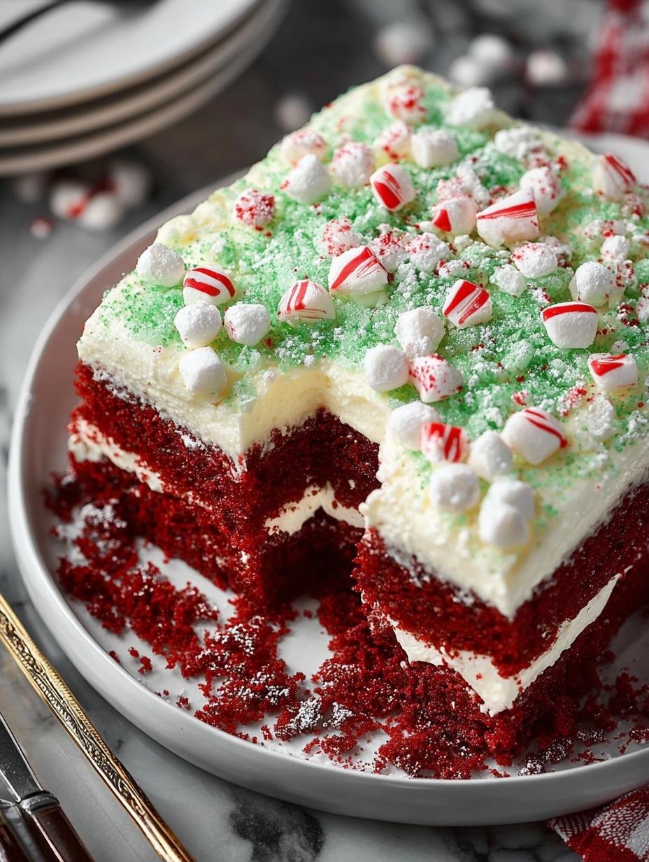 Christmas Red Velvet Poke Cake Recipe: 12 Festive Layers - Christmas Red Velvet Poke Cake Recipe - main visual representation