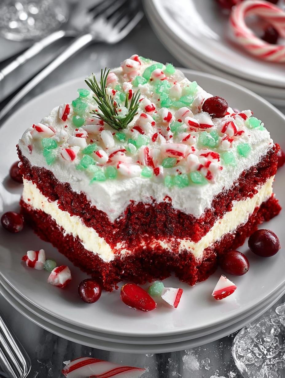 Christmas Red Velvet Poke Cake Recipe: 12 Festive Layers