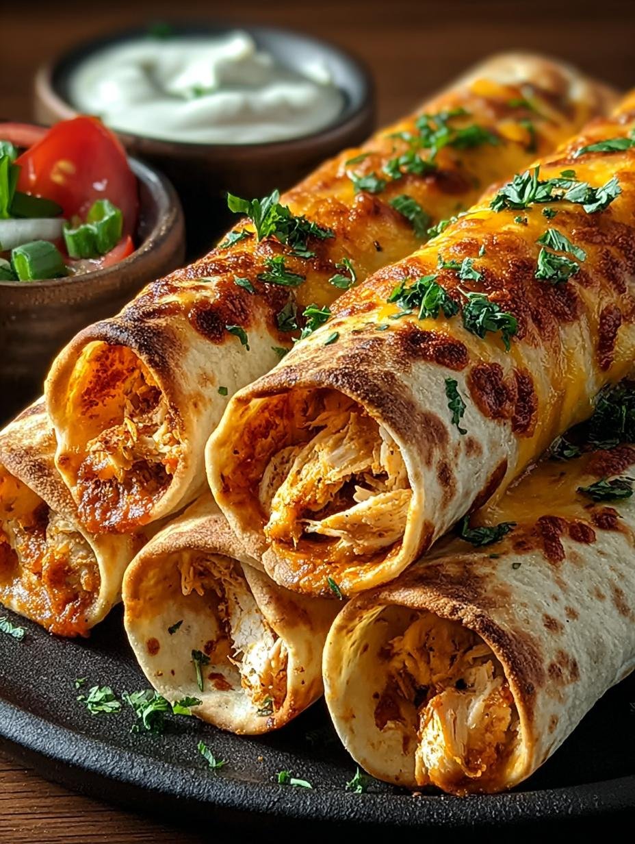 Crispy Chicken Taquitos