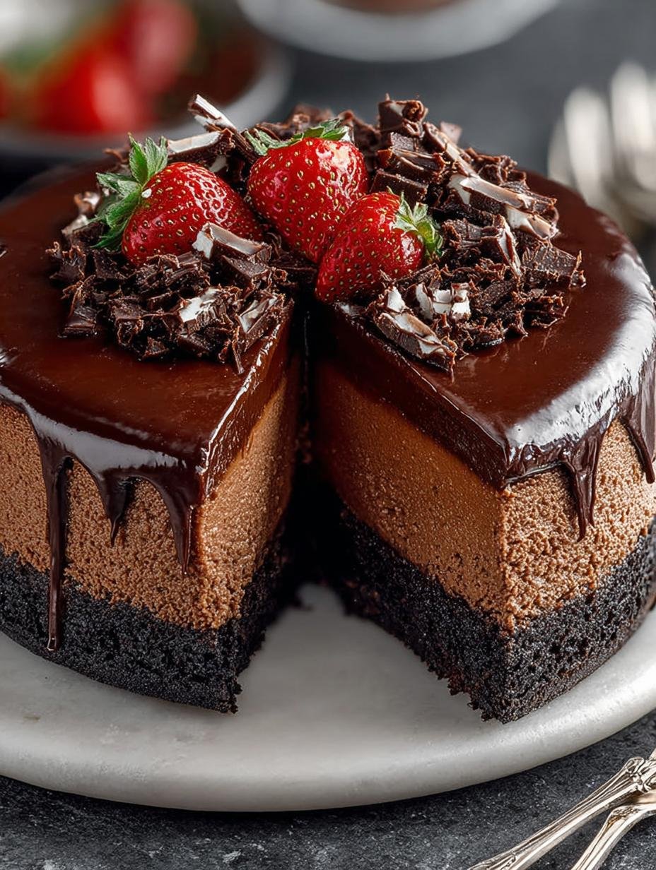 Decadent Chocolate Cheesecake Recipe for Chocolate Lovers - Decadent Chocolate Cheesecake Recipe - main visual representation