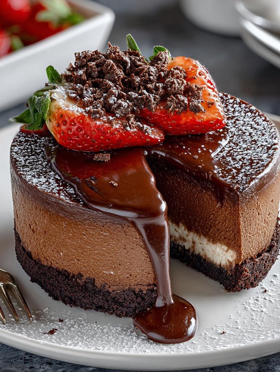 Decadent Chocolate Cheesecake Recipe for Chocolate Lovers - Decadent Chocolate Cheesecake Recipe - additional detail